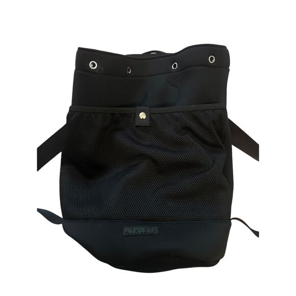 Athleta Power Of She Diem Bucket Bag Backpack Black 599438 Workout Travel - Picture 2 of 6